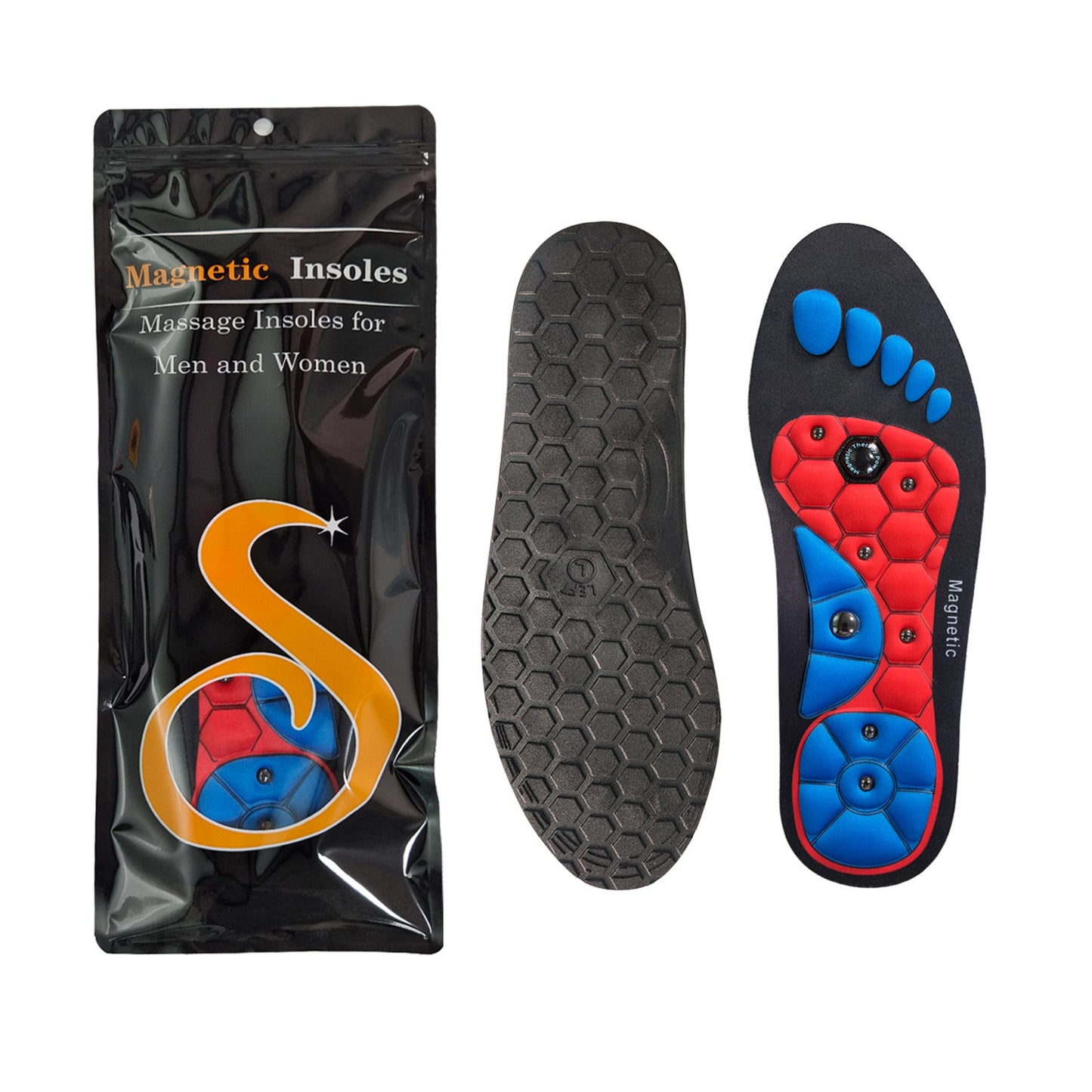 Semelles magnétiques médicales pour thérapie, semelles de sport, semelles orthopédiques, massage des pieds, perte de poids, amincissement, acupression, anti-fatigue, soins de santé