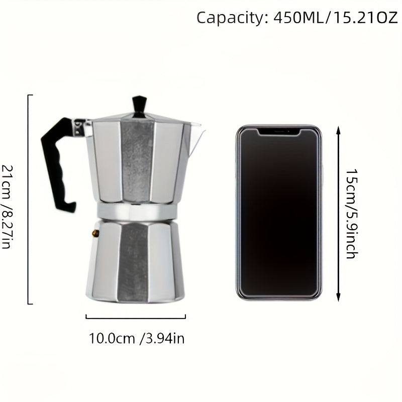 [European Coffee Tools] Octagonal Mocha Coffee Pots & European Coffee Tools | Italian Aluminum Models - Wholesale with Cross-Border Shipping
