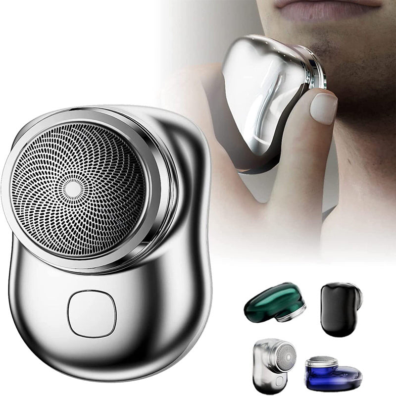 Mini rasoir portable sans fil rechargeable par USB, rasoir électrique pour le visage, humide et sec, indolore, petite taille, pour hommes