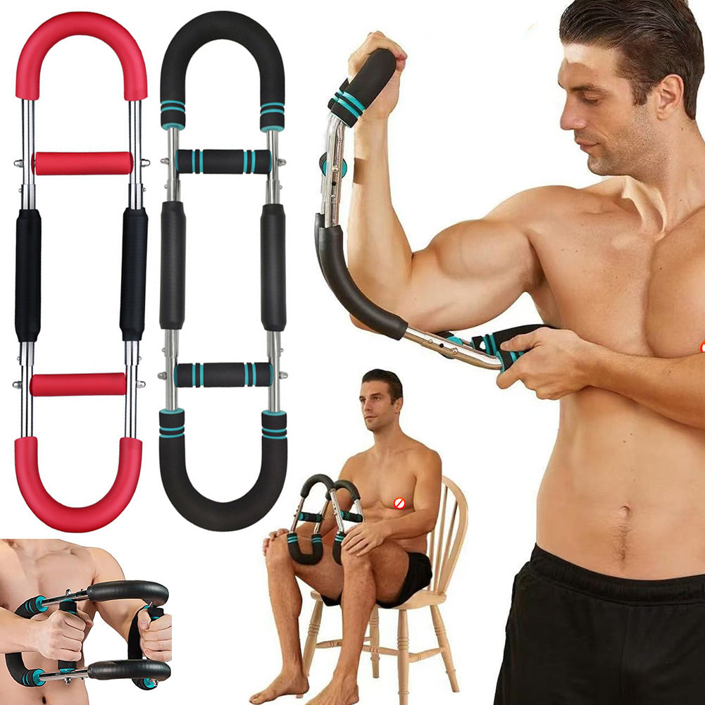 Appareil de musculation multifonctionnel en forme de U pour les bras et la poitrine, réglable, équipement de musculation à domicile