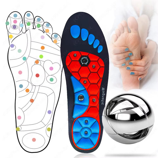 Semelles magnétiques médicales pour thérapie, semelles de sport, semelles orthopédiques, massage des pieds, perte de poids, amincissement, acupression, anti-fatigue, soins de santé