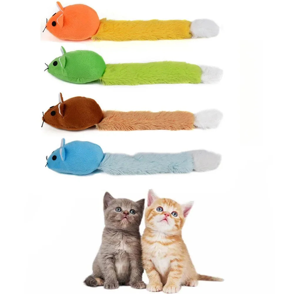 Souris à longue queue pour chat, jouets amusants pour animaux de compagnie, jouets pour chats, jouets d'entraînement pour souris, jouets amusants, produits interactifs pour animaux de compagnie