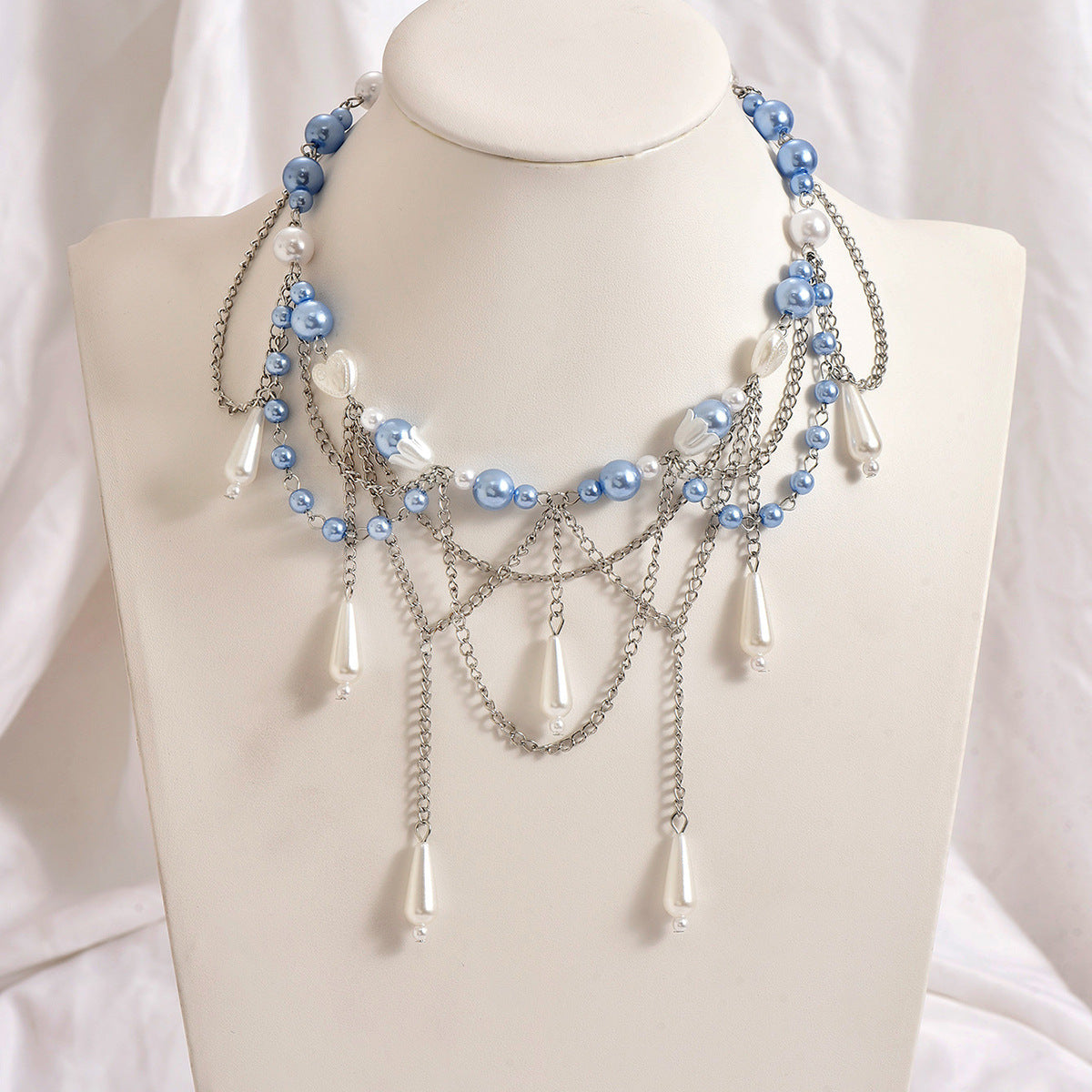 Collier pendentif longue chaîne clavicule pour femme